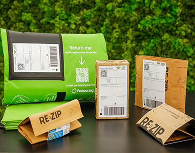 Die nachhaltigen Verpackungslösungen des Pilotprojekts "Grüne Verpackung" der Post gemeinsam mit der FH Oberösterreich